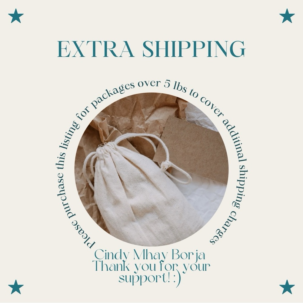 POSH SHOW: Extra Shipping For 5lbs Over